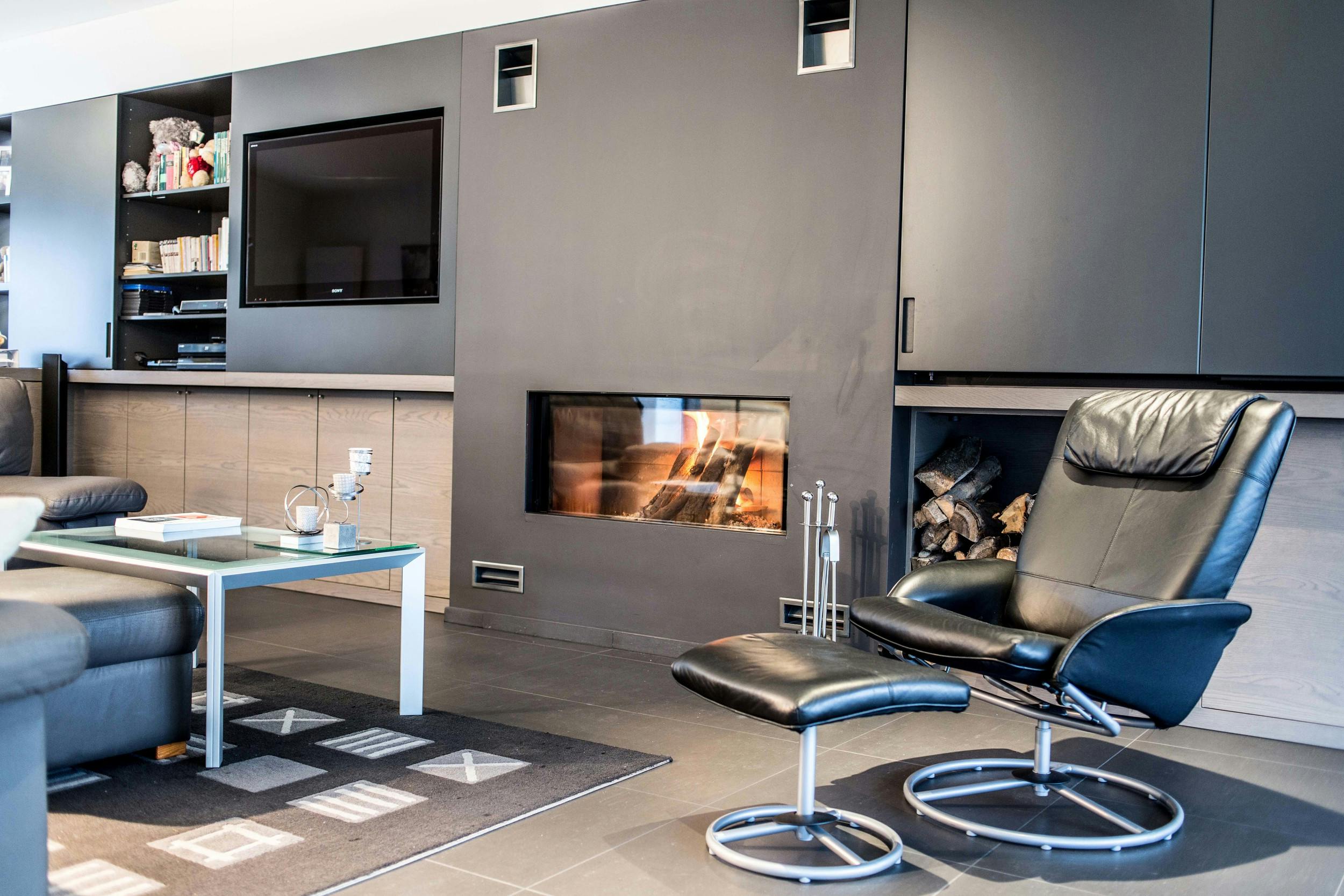 Interieur Haardwand