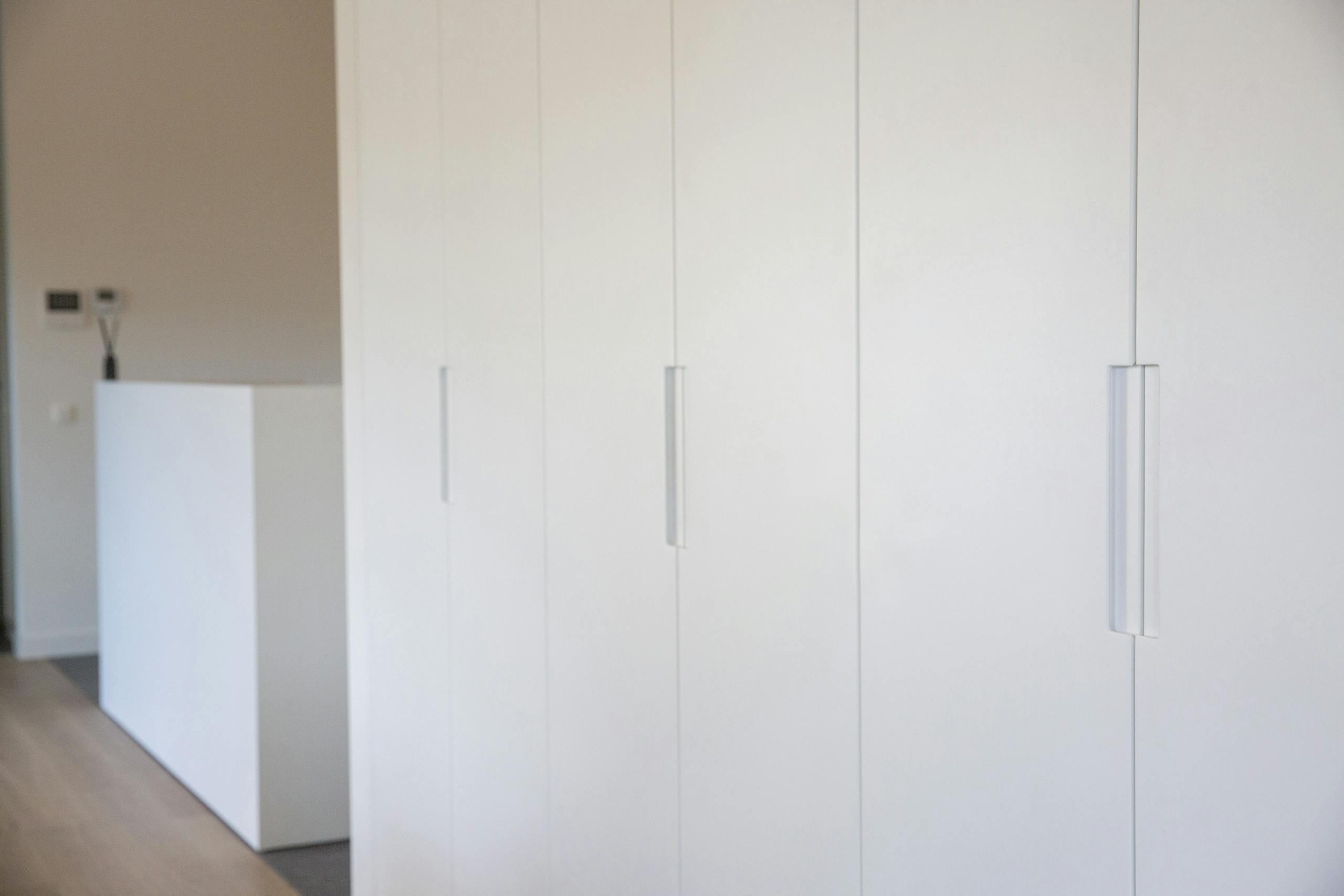 detail kast op maat handgreep